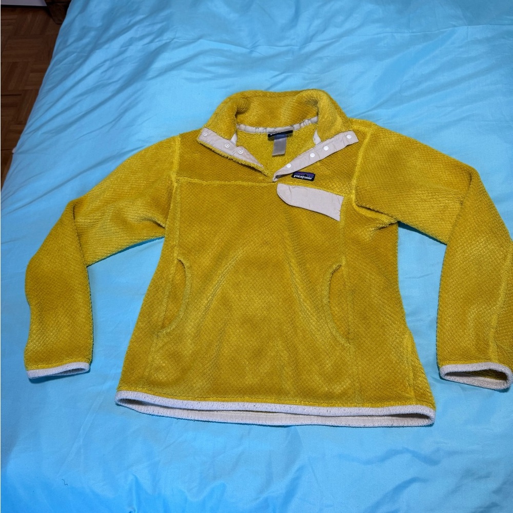 Patagonia Women's Mustard Cowl Neck Sweater